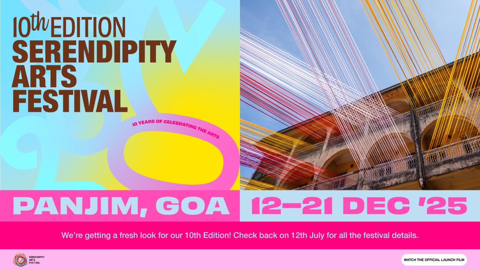 Serendipity Arts Festival Banner - Desktop