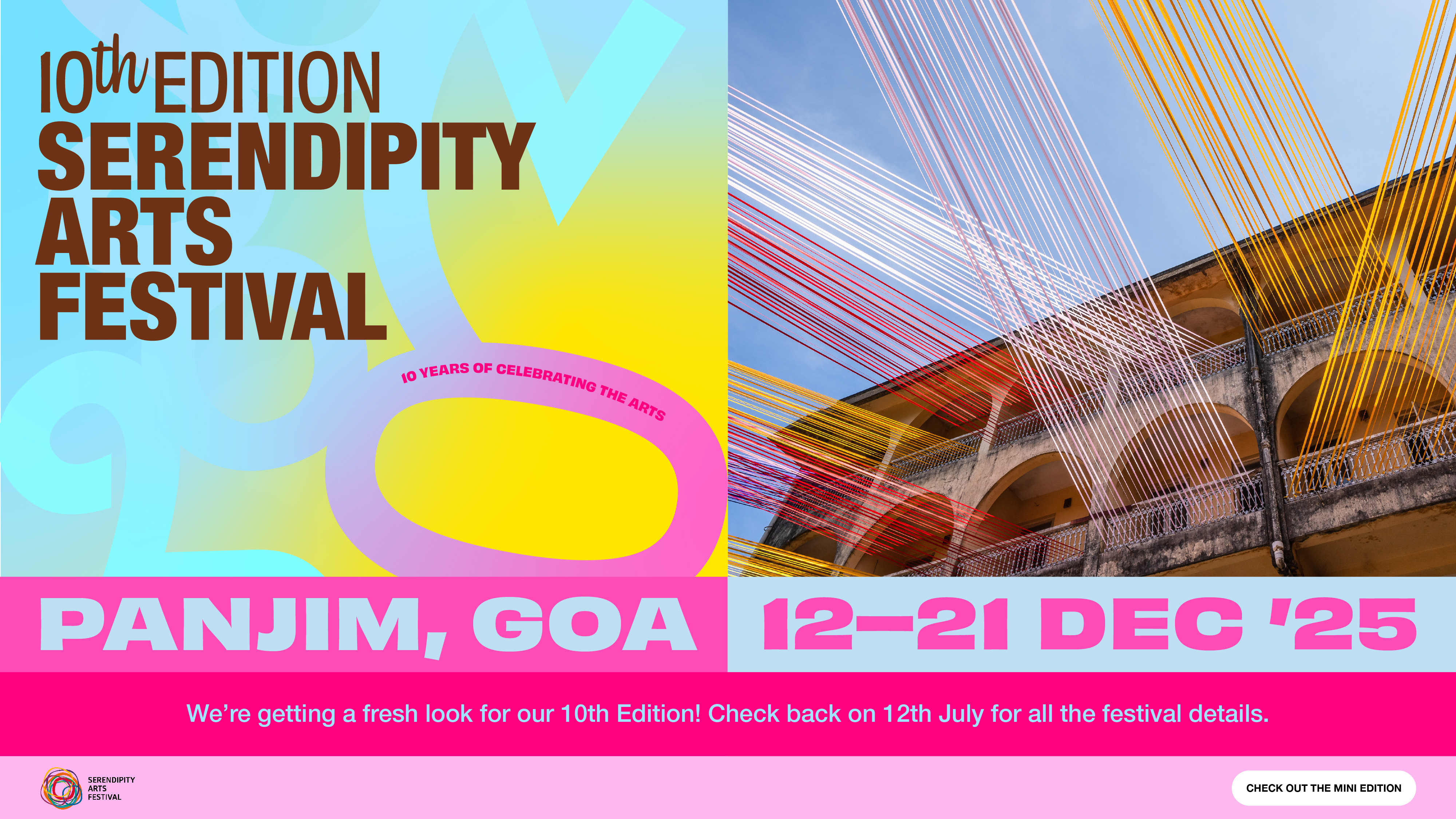 Serendipity Arts Festival Banner